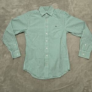 Vineyard Vines Green Gingham Men's Tucker Shirt Sz XS Whale Logo Preppy Classic